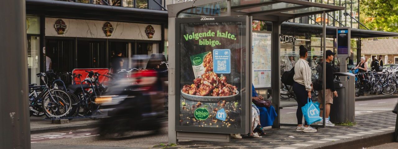 bibigo zichtbaar rondom Albert Heijn XL | Outstanding Media